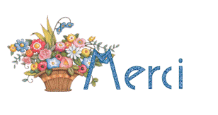 gif animé merci fleurs